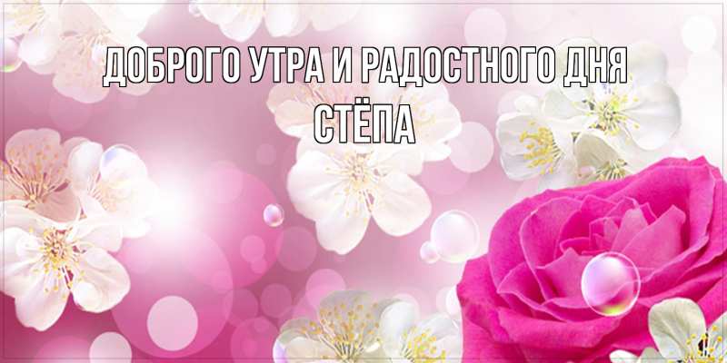 Картинка Доброго утра и радостного дня, Стёпа