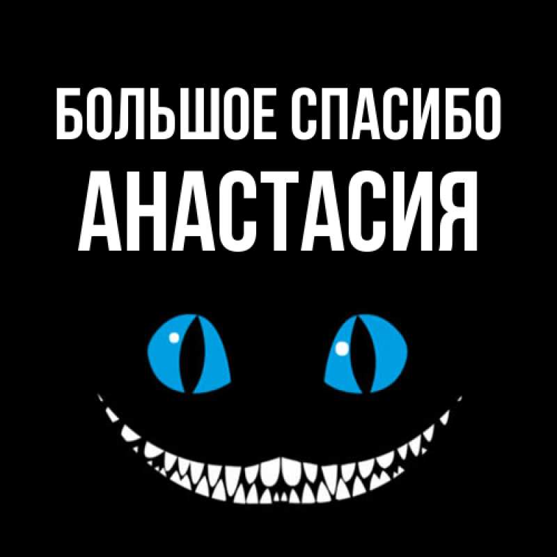Картинка Большое спасибо, Анастасия