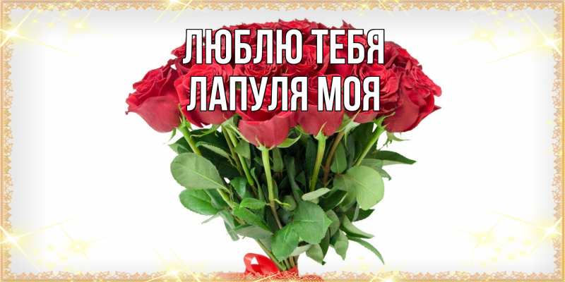 Картинка Люблю тебя, Лапуля моя