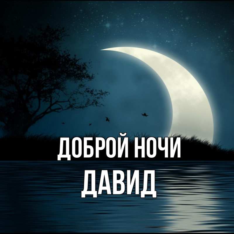 Картинка Доброй ночи, Давид