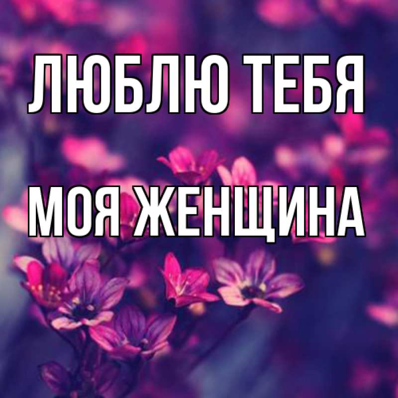 Картинка Люблю тебя, Моя женщина