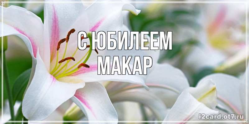 Картинка C юбилеем, Макар
