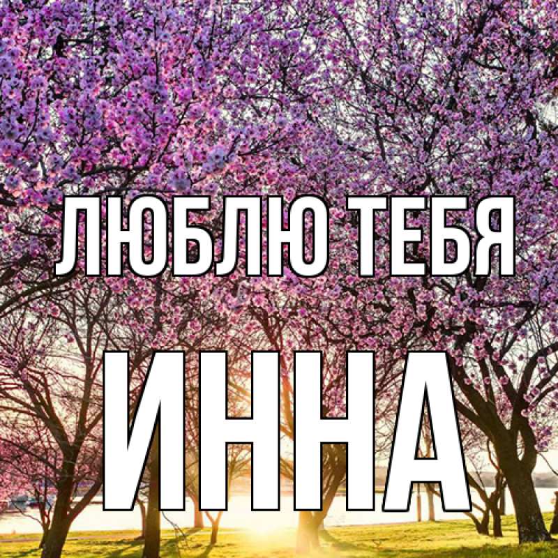 Картинка Люблю тебя, Инна