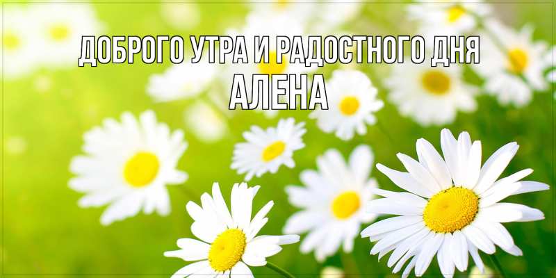 Картинка Доброго утра и радостного дня, Алена