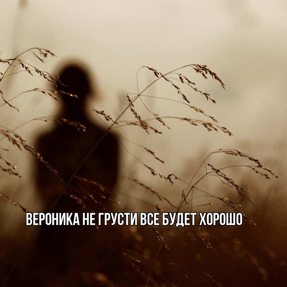 Открытка на каждый день с именем, Вероника Не грусти все будет хорошо грусть Прикольная открытка с пожеланием онлайн скачать бесплатно 