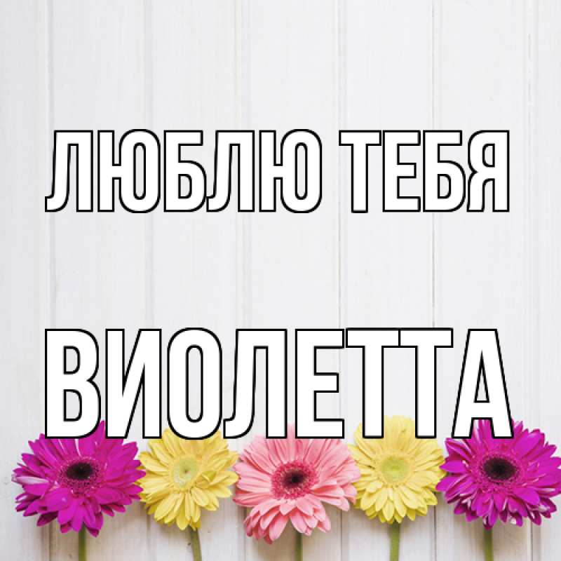 Картинка Люблю тебя, Виолетта