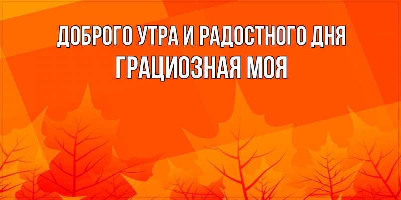 Картинка Доброго утра и радостного дня, Грациозная моя