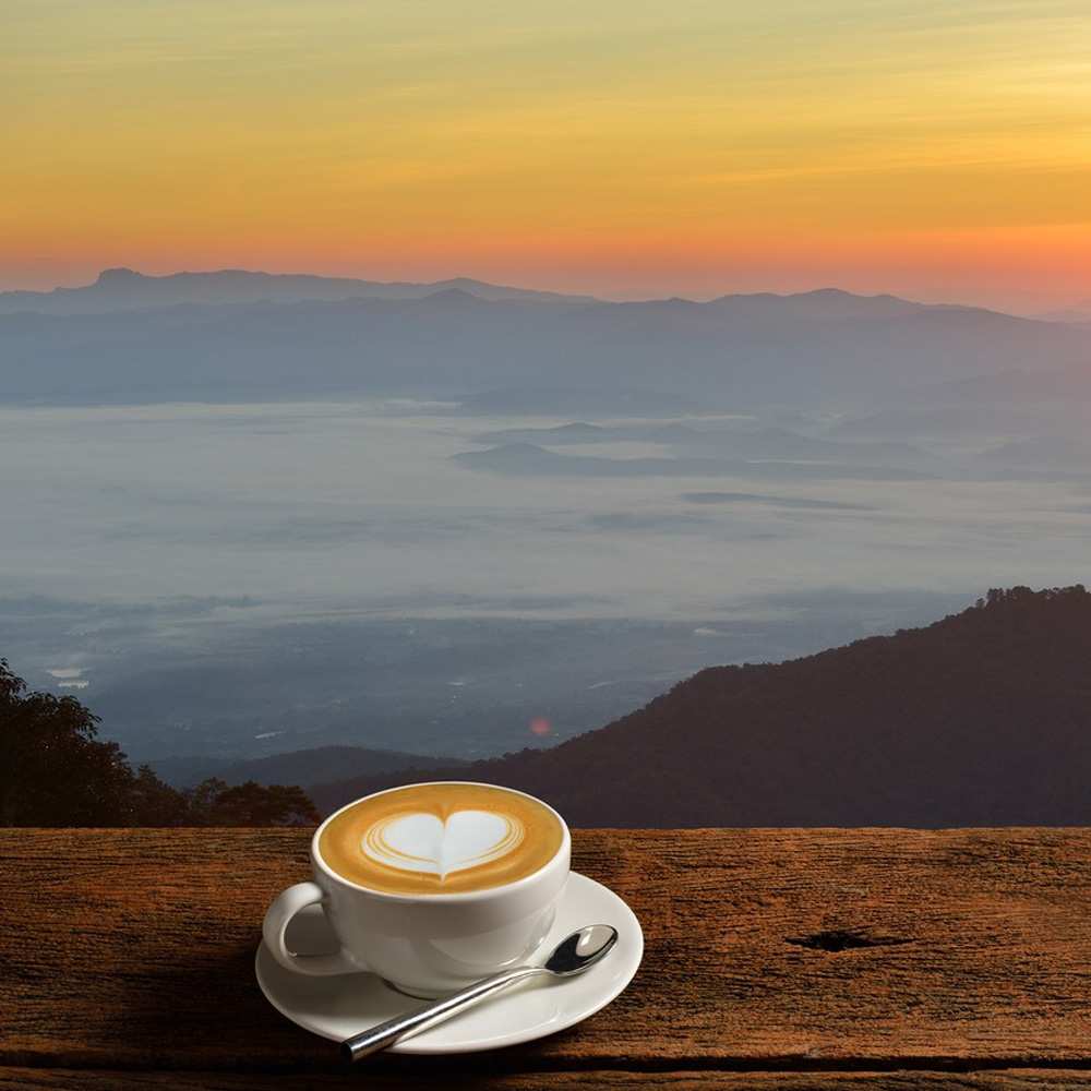 Открытка на каждый день с именем, Галактион С хорошим утром кофе на высоте Прикольная открытка с пожеланием онлайн скачать бесплатно 