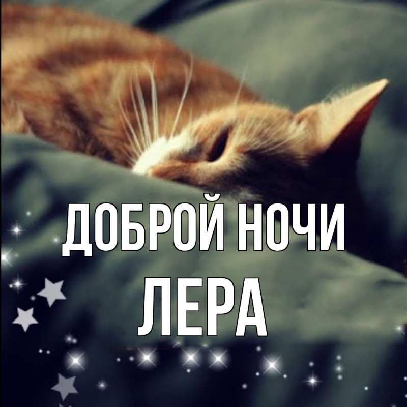 Картинка Доброй ночи, Лера