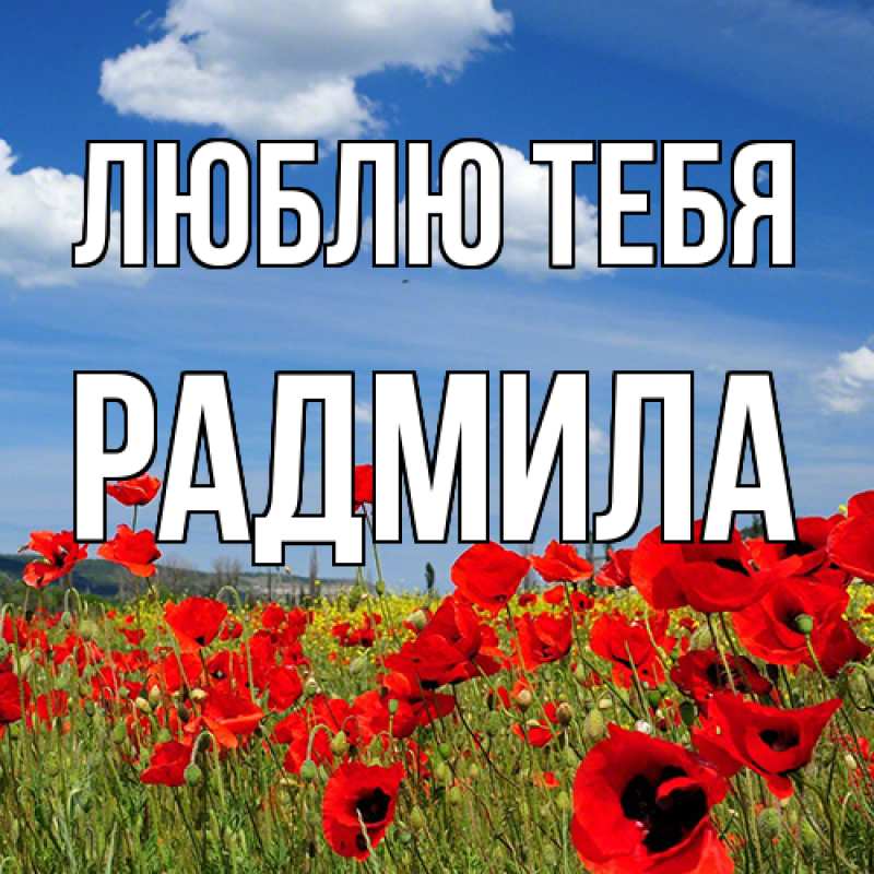 Картинка Люблю тебя, Радмила