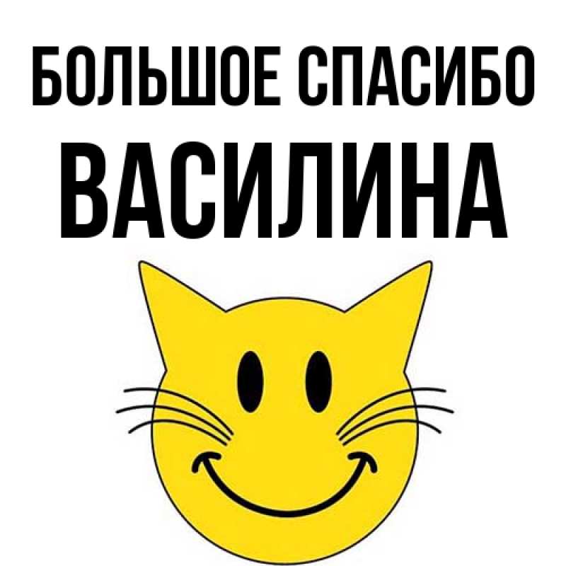 Картинка Большое спасибо, Василина