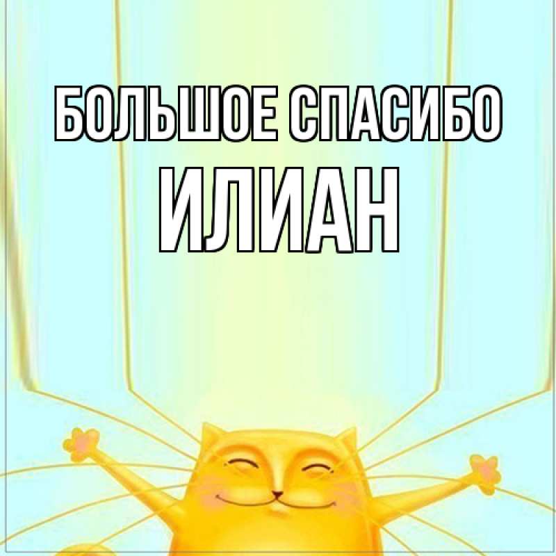 Картинка Большое спасибо, Илиан