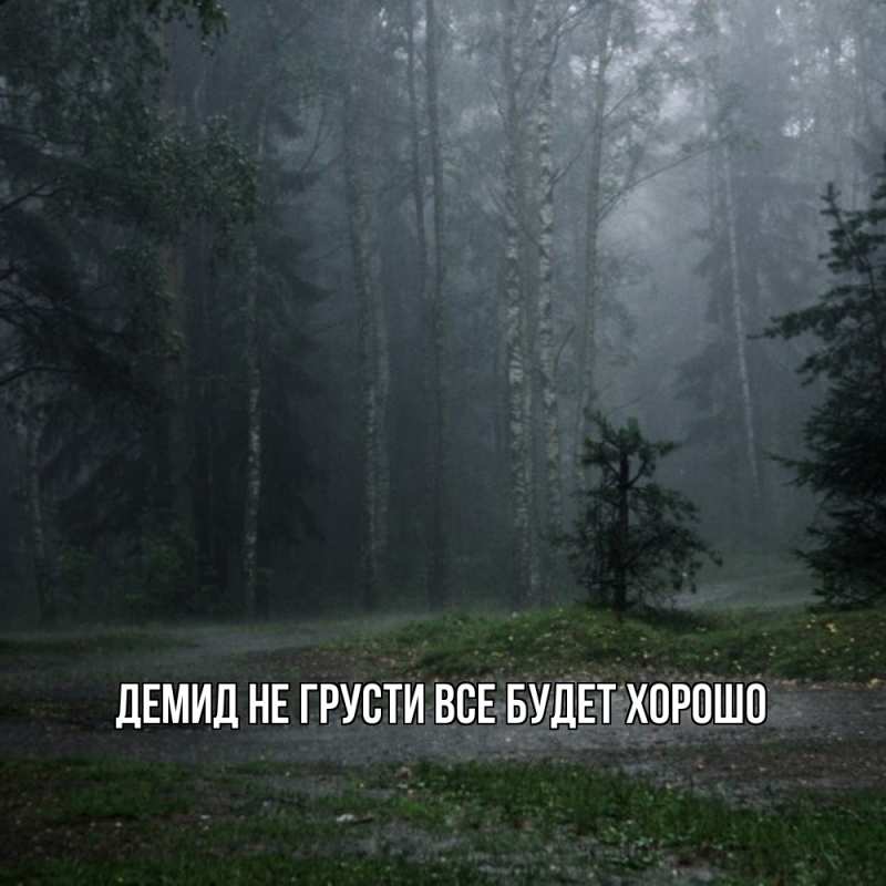 Картинка Не грусти, все будет хорошо, Демид