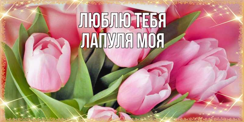 Картинка Люблю тебя, Лапуля моя