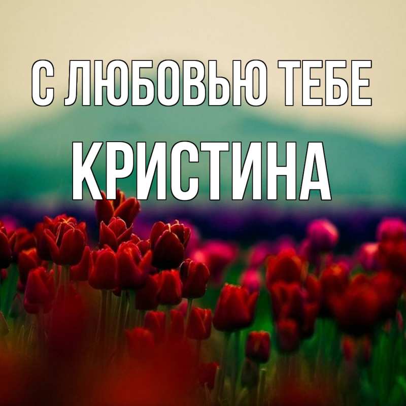 Картинка С любовью тебе, Кристина
