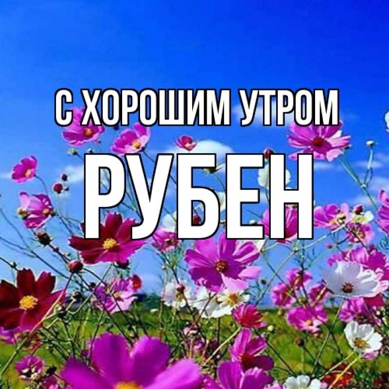Картинка С хорошим утром, Рубен