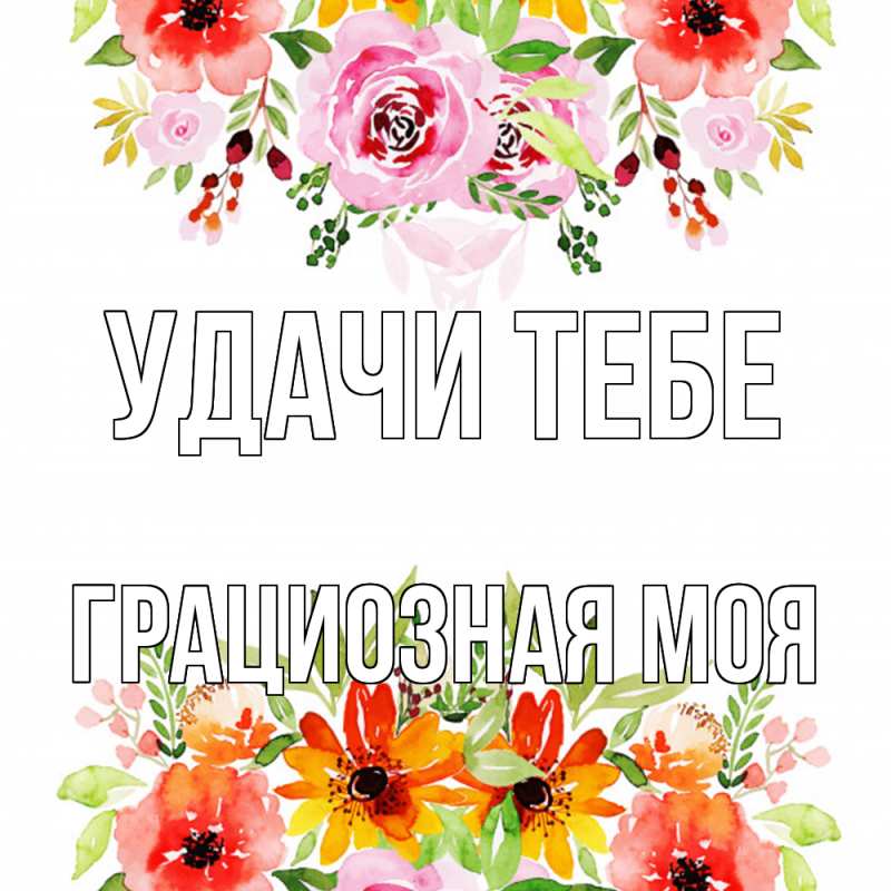 Картинка Удачи тебе, Грациозная моя