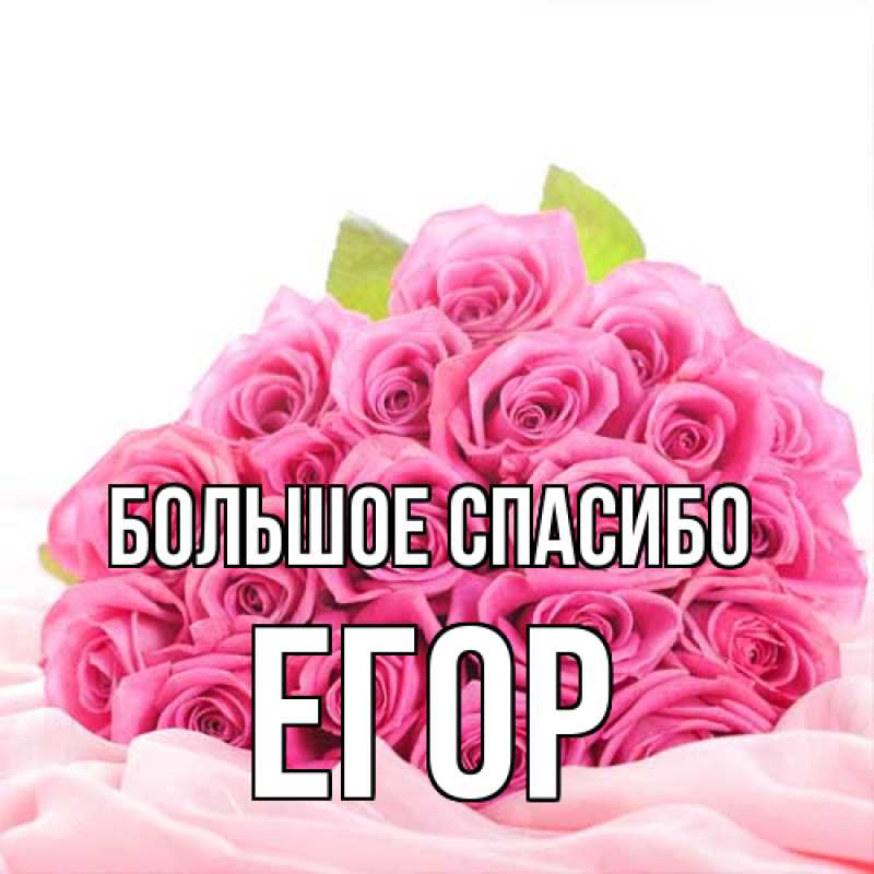 Картинка Большое спасибо, Егор