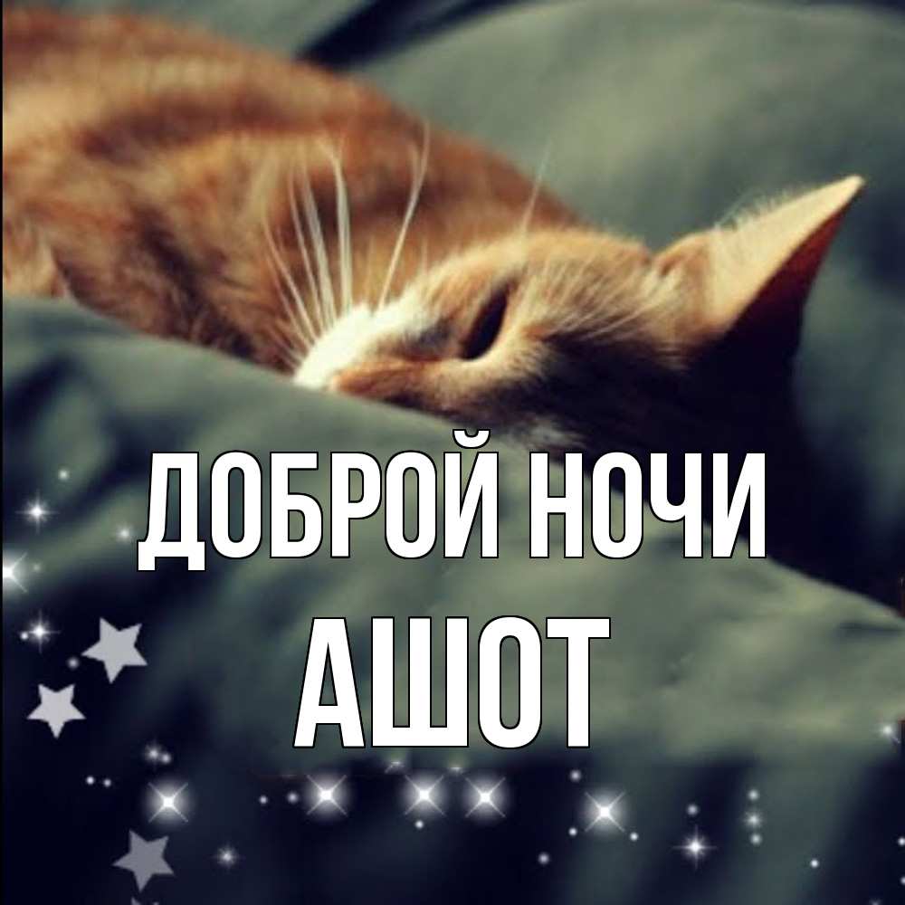 Открытка на каждый день с именем, Ашот Доброй ночи кроватка Прикольная открытка с пожеланием онлайн скачать бесплатно 