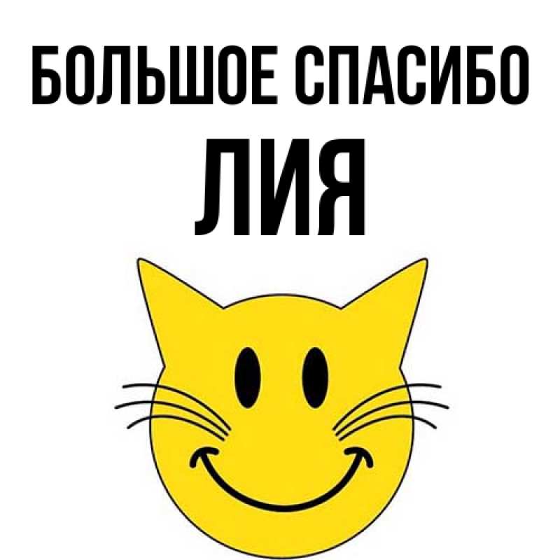 Картинка Большое спасибо, Лия