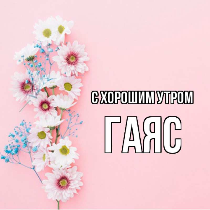 Картинка С хорошим утром, Гаяс