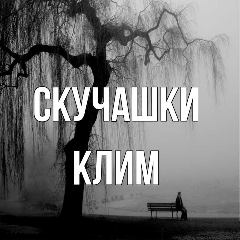 Открытка с именем, Клим, Скучашки