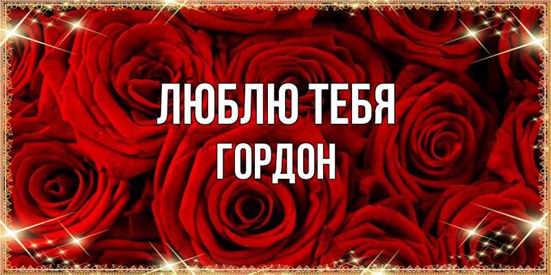 Картинка Люблю тебя, Гордон