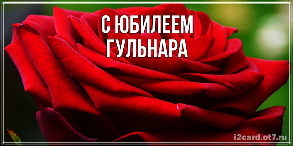 Открытка на каждый день с именем, Гульнара C юбилеем розочка очень красивая Прикольная открытка с пожеланием онлайн скачать бесплатно 