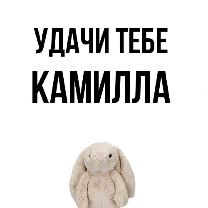 Картинка Удачи тебе, Камилла