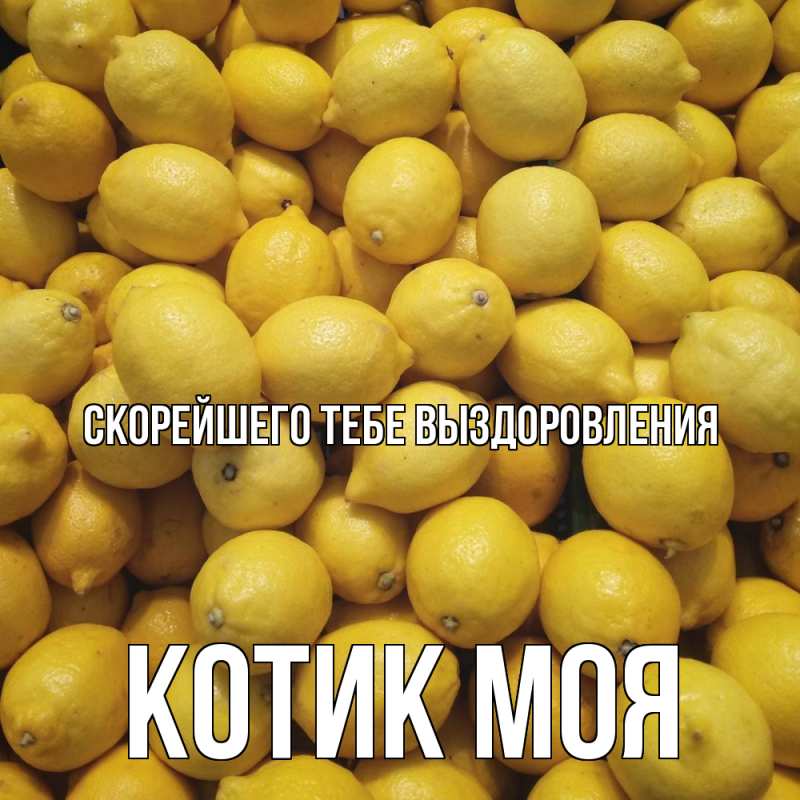 Картинка Скорейшего тебе выздоровления, Котик моя