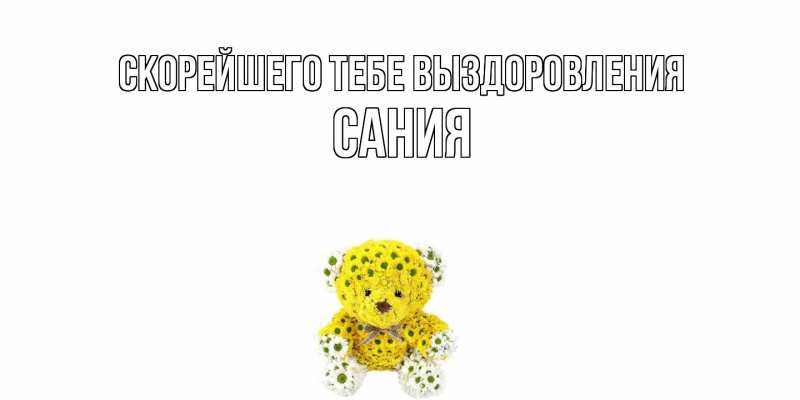 Картинка Скорейшего тебе выздоровления, Сания