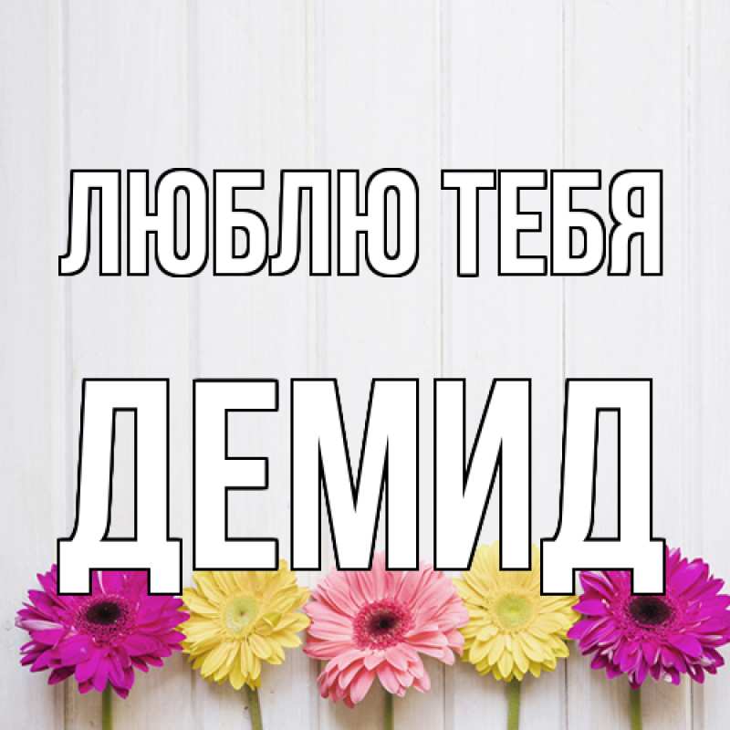 Картинка Люблю тебя, Демид
