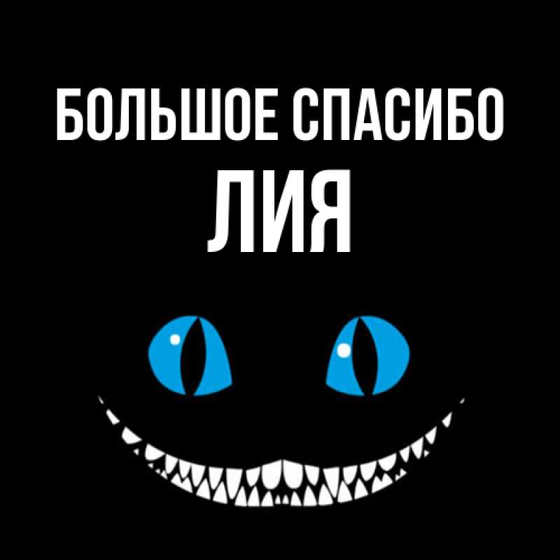 Картинка Большое спасибо, Лия