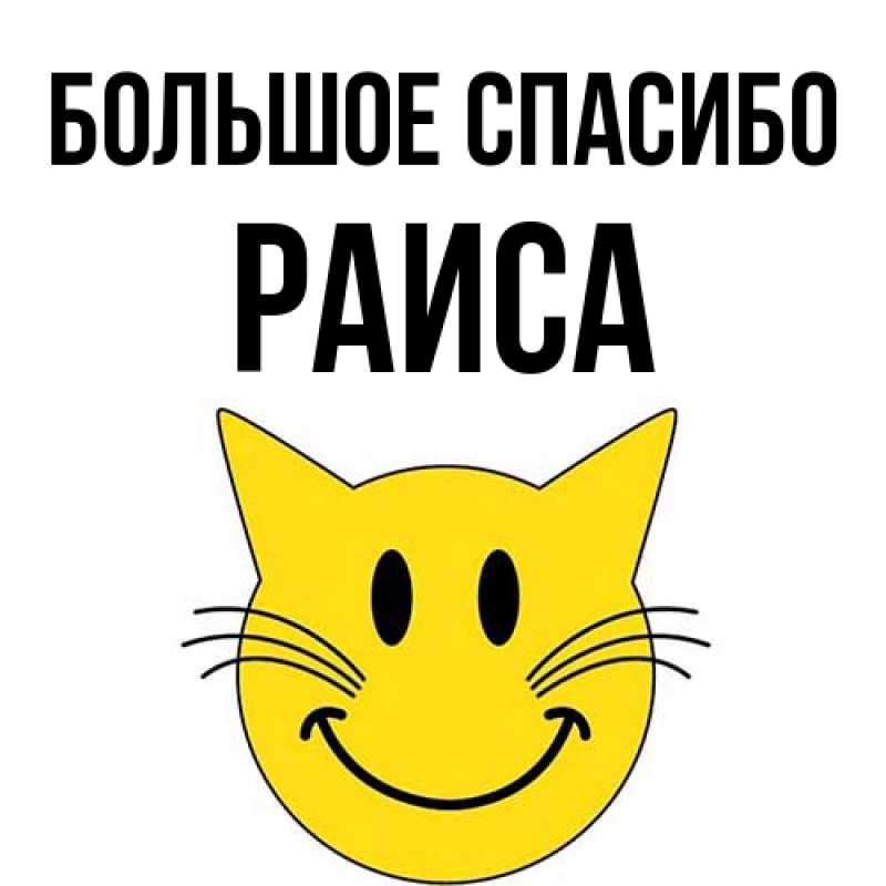 Картинка Большое спасибо, Раиса