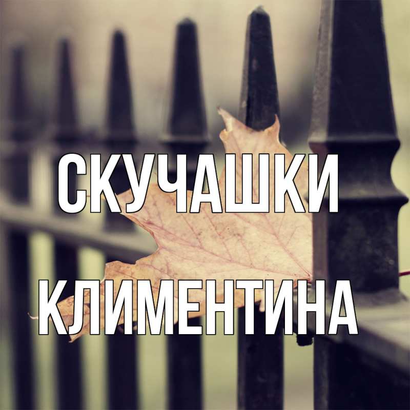 Открытка с именем, Климентина, Скучашки