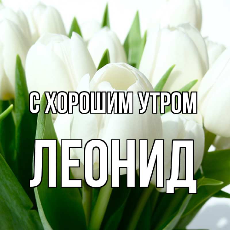 Картинка С хорошим утром, Леонид