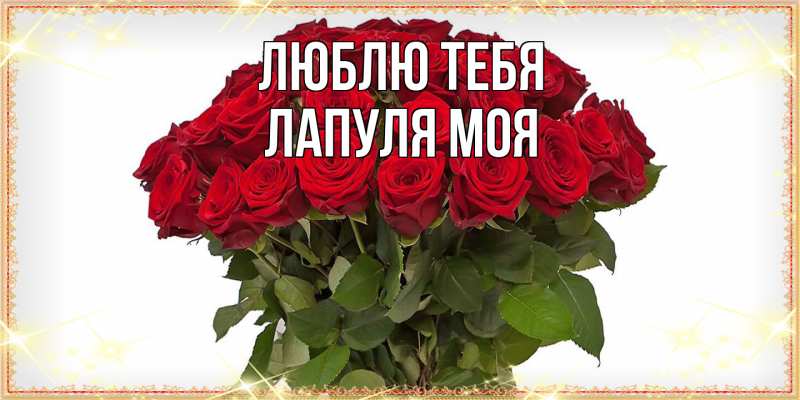 Картинка Люблю тебя, Лапуля моя