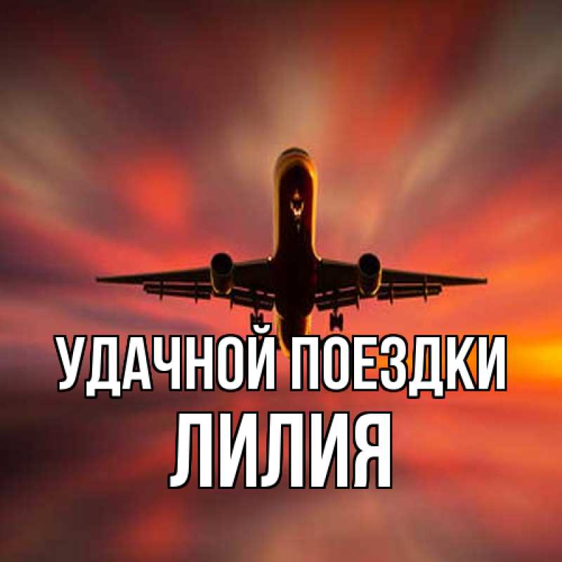 Картинка Удачной поездки, Лилия