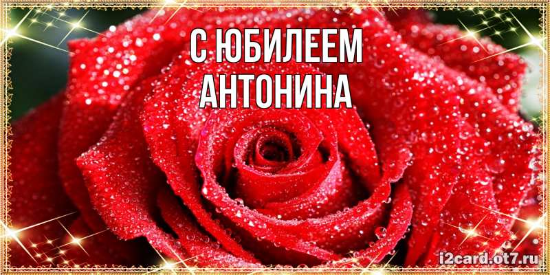 Картинка C юбилеем, Антонина