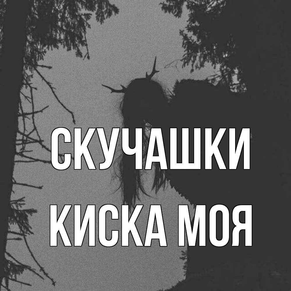 Открытка на каждый день с именем, Киска-моя Скучашки пугаю Прикольная открытка с пожеланием онлайн скачать бесплатно 