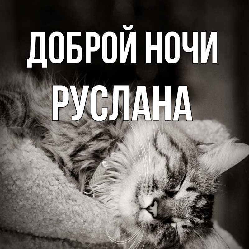 Картинка Доброй ночи, Руслана