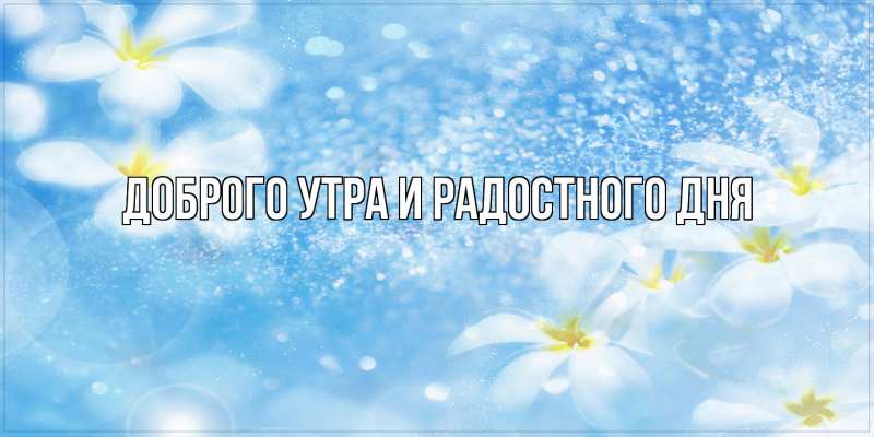 Картинка Доброго утра и радостного дня, 