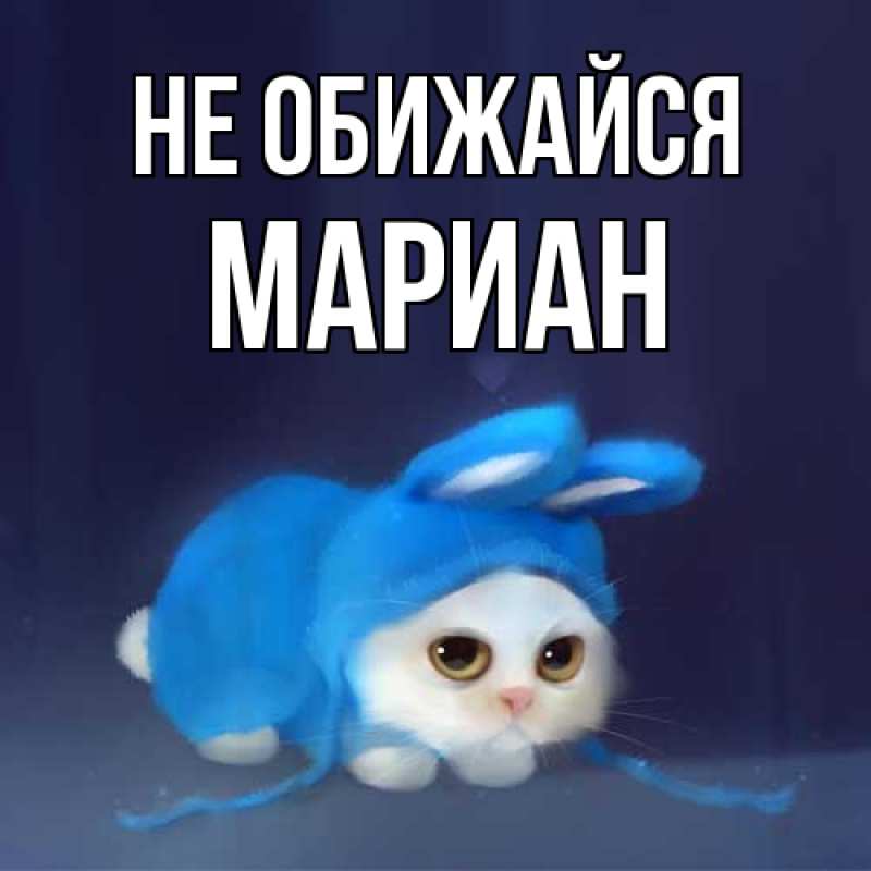 Картинка Не обижайся, Мариан