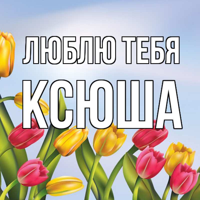 Картинка Люблю тебя, Ксюша