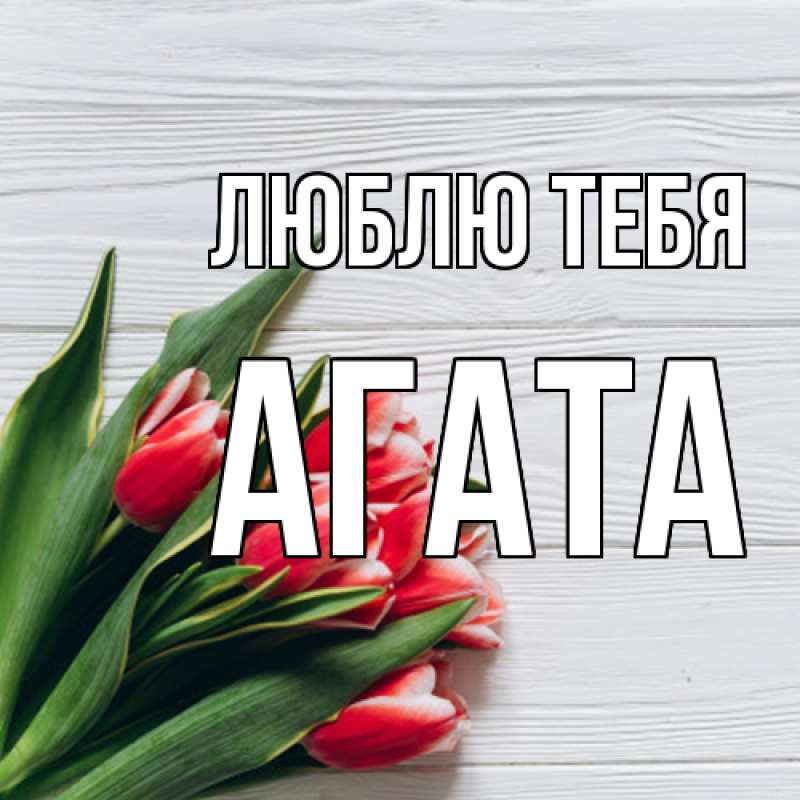 Картинка Люблю тебя, Агата