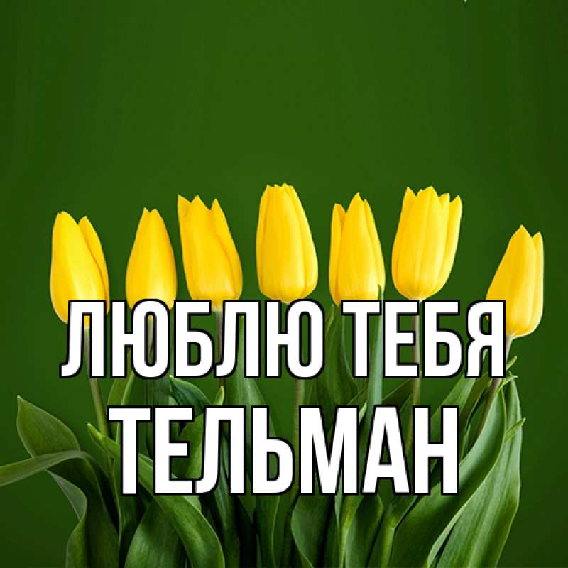 Картинка Люблю тебя, Тельман