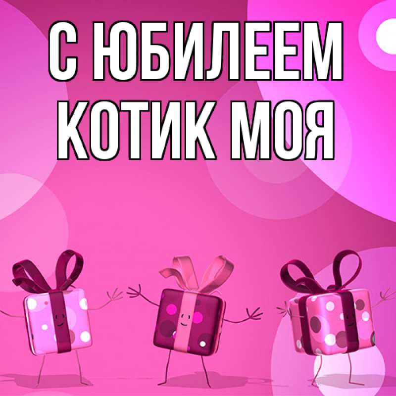 Картинка C юбилеем, Котик моя