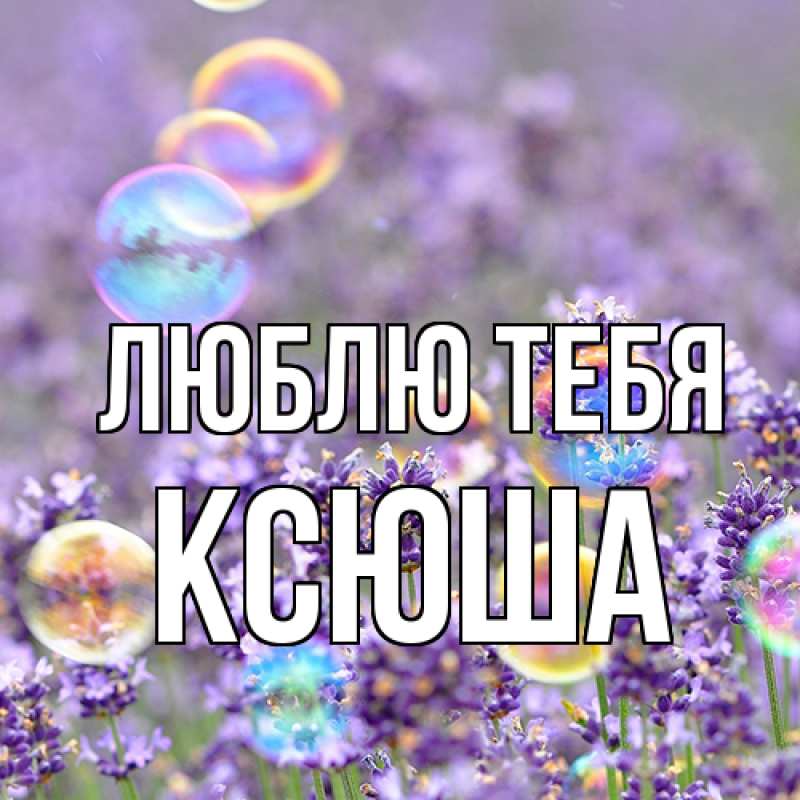 Картинка Люблю тебя, Ксюша