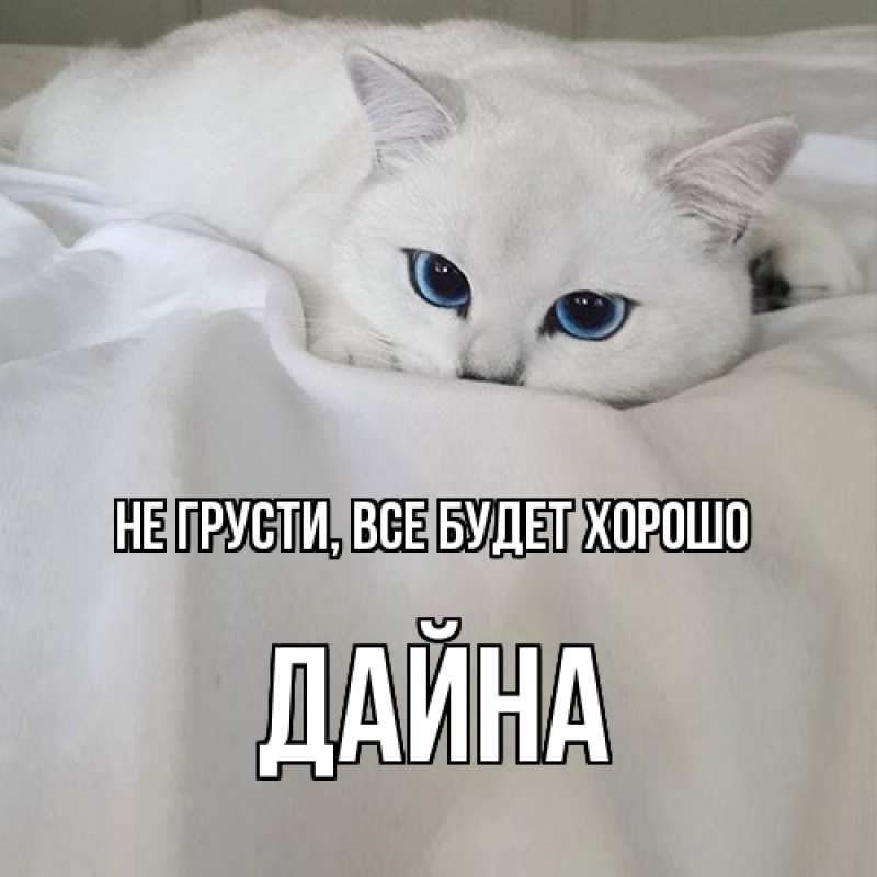 Картинка Не грусти, все будет хорошо, Дайна