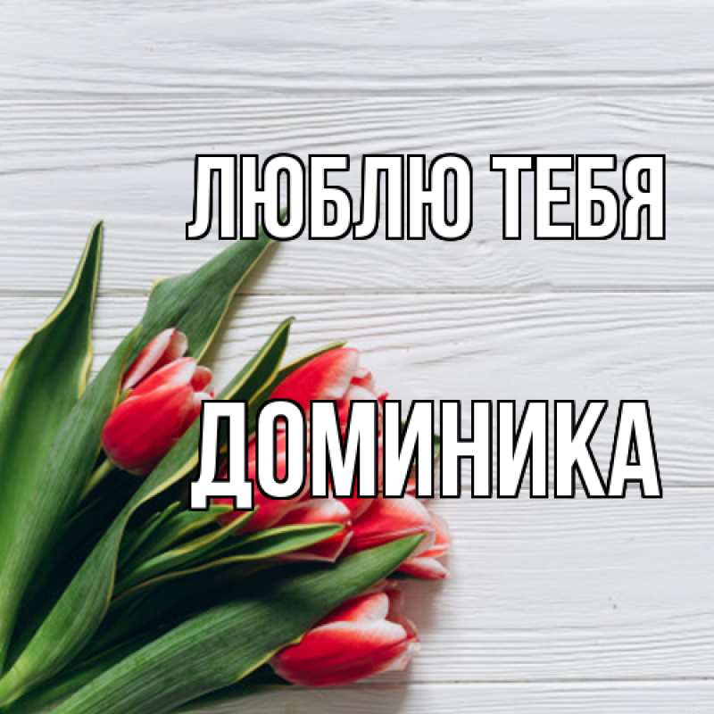 Картинка Люблю тебя, Доминика